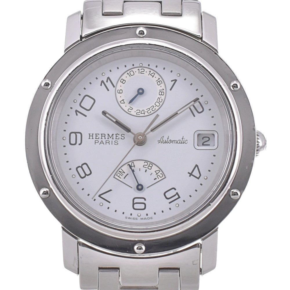 with paper HERMES Clipper CL5.710 Power Reserve Date GMT white Dial Automatic Men's
 Watch K#142863