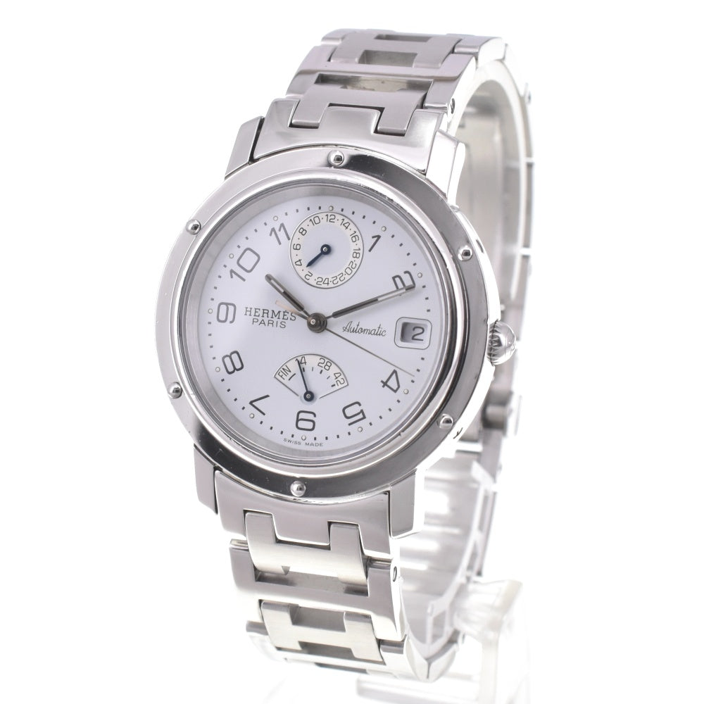 with paper HERMES Clipper CL5.710 Power Reserve Date GMT white Dial Automatic Men's
 Watch K#142863