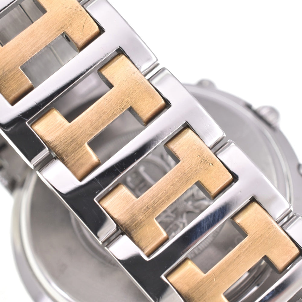 HERMES Clipper CL1.920 Chronograph Date D Buckle Metallic gray Dial Quartz Men's
 Watch L#142864