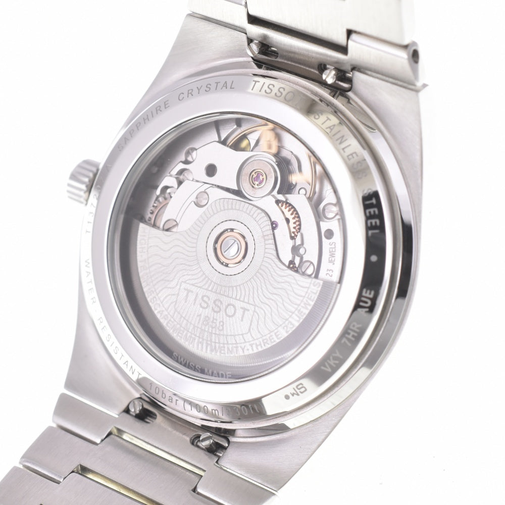 with paper TISSOT PRX T137.207.11.351.00 Powermatic 80 Ice blue Dial Automatic Unisex
 Watch K#142865