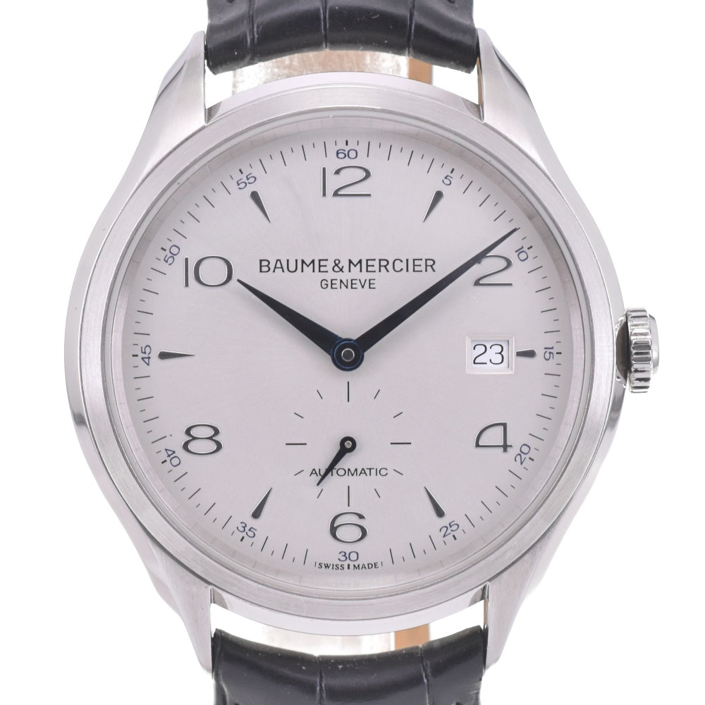 with paper Baume & Mercier Clifton 65717/MOA10052 Small second date Silver Dial Automatic Men's
 Watch L#142870