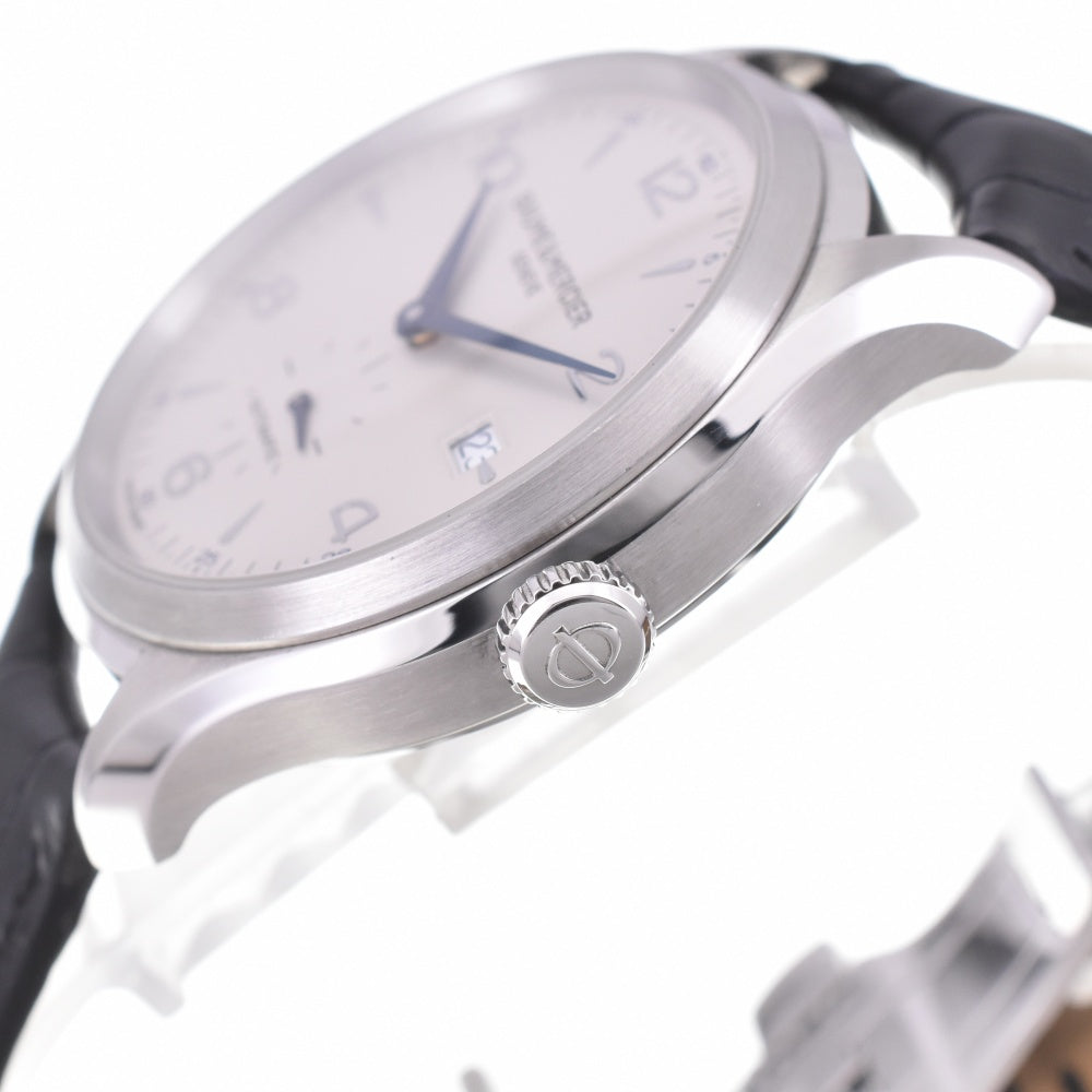 with paper Baume & Mercier Clifton 65717/MOA10052 Small second date Silver Dial Automatic Men's
 Watch L#142870
