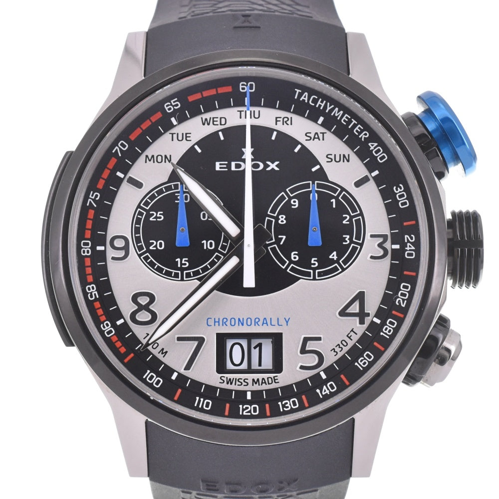 with paper EDOX Chronorally BMW M Motorsport Limited Edition 38001-TINNBU-BN Silver / Black Dial Quartz Men's
 Watch K#142872
