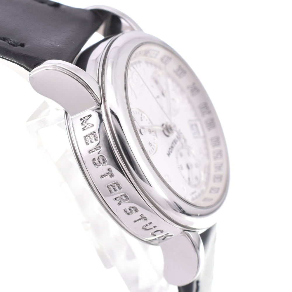 with paper MONTBLANC Meistersteck 7039 Chronograph Silver Dial Quartz Ladies
 Watch M#142873