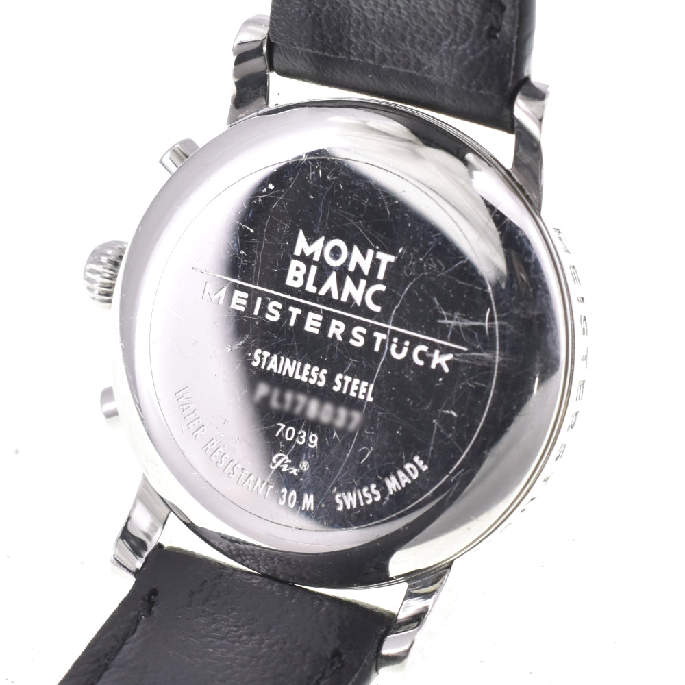with paper MONTBLANC Meistersteck 7039 Chronograph Silver Dial Quartz Ladies
 Watch M#142873