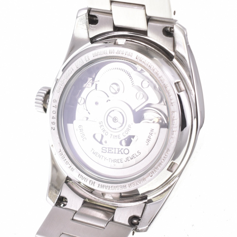 SEIKO mechanical SARB035/6R15-00C1 Date see-through back Silver Dial Automatic Men's
 Watch K#142874