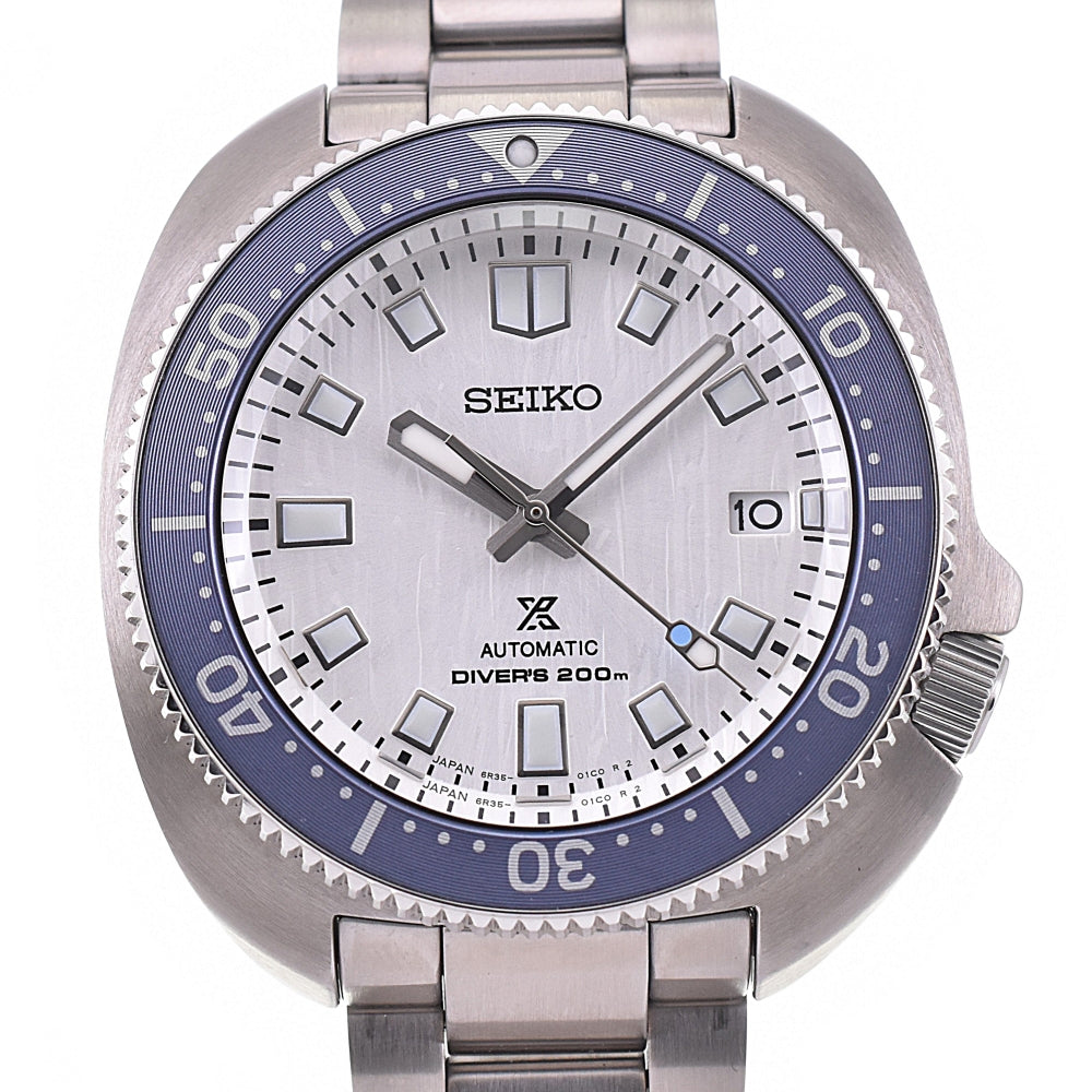 with paper SEIKO prospex mechanical divers SBDC169/6R35-02A0 Save the Ocean Silver (Glacier) Dial Automatic Men's
 Watch K#142875