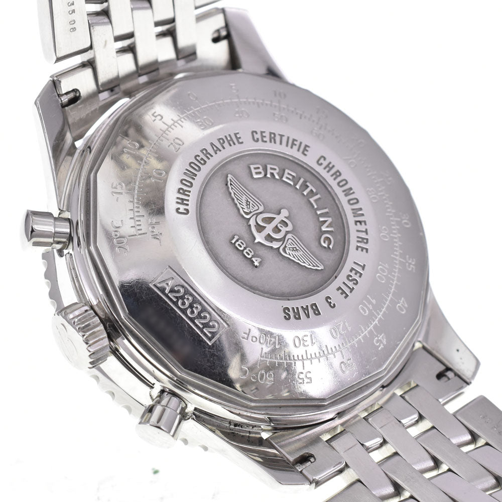 BREITLING Navi timer A23322 Chronograph Date Black / Silver Dial Automatic Men's
 Watch Q#142887