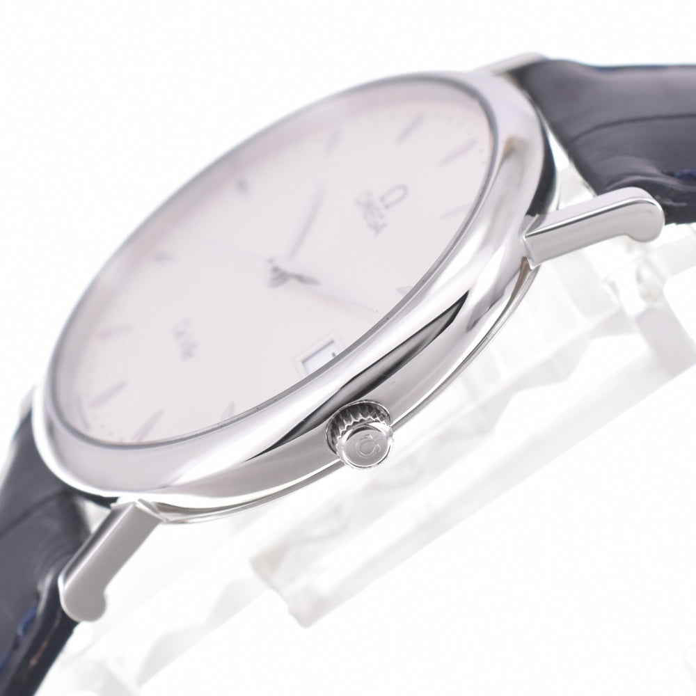 OMEGA De Ville Date Stainless Steel Silver Dial Quartz Men's
 Watch L#142878