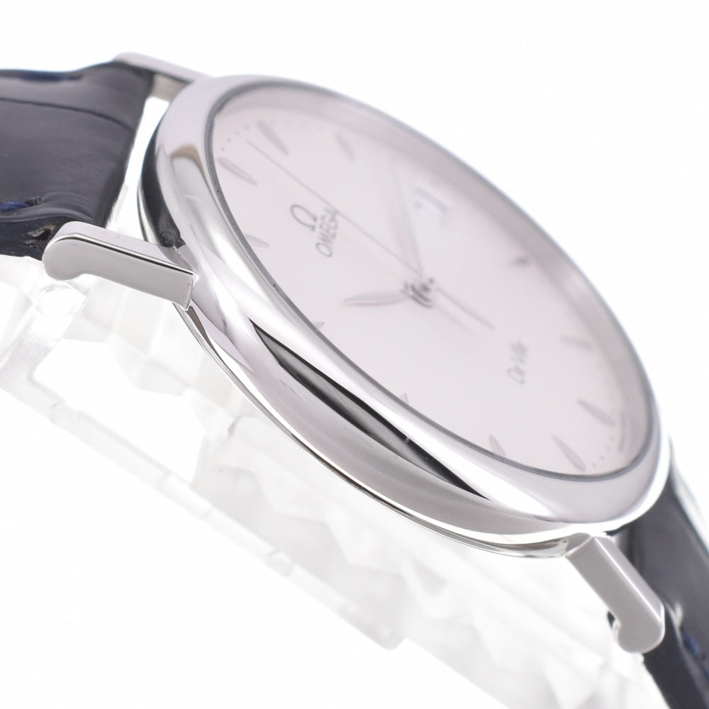 OMEGA De Ville Date Stainless Steel Silver Dial Quartz Men's
 Watch L#142878