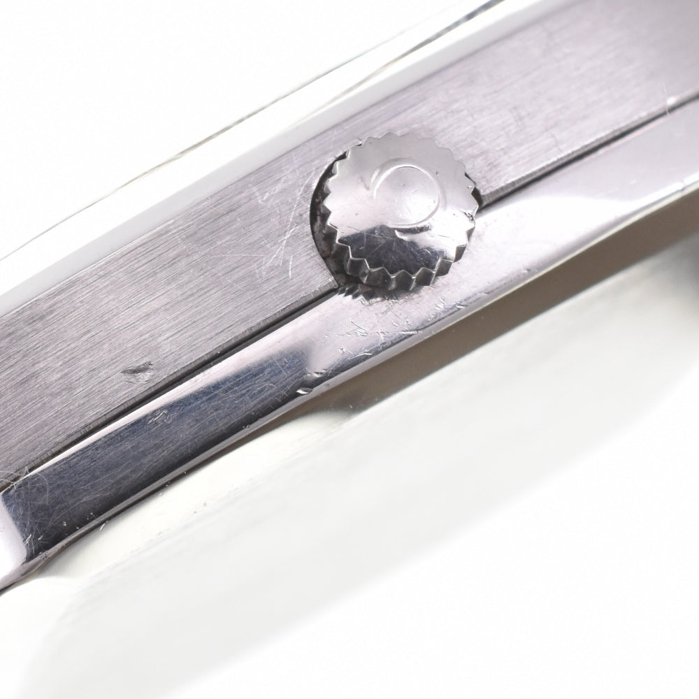 OMEGA Geneva 162.0060 vintage Date Stainless Steel/Leather Cal.1012 Silver Dial Automatic Men's
 Watch L#142879