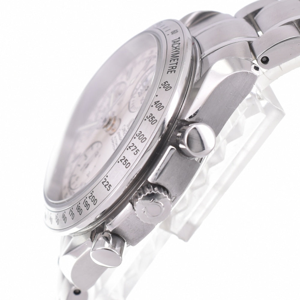 with paper OMEGA Speedmaster 3221.30 Triple calendar chronograph Silver Dial Automatic Men's
 Watch L#142889