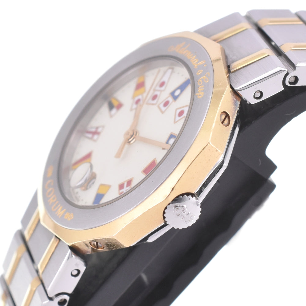 CORUM Admirals cup 39.610.21V52B Stainless Steel/YG Ivory Dial Quartz Ladies
 Watch L#142890