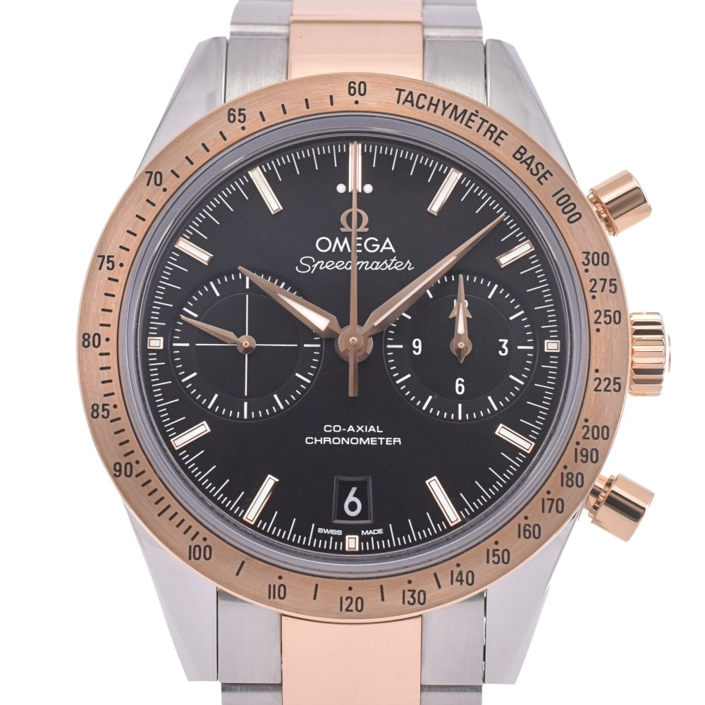 with paper OMEGA Speed master 57 331.20.42.51.01.002 Chronograph Date black Dial Automatic Men's
 Watch L#142892