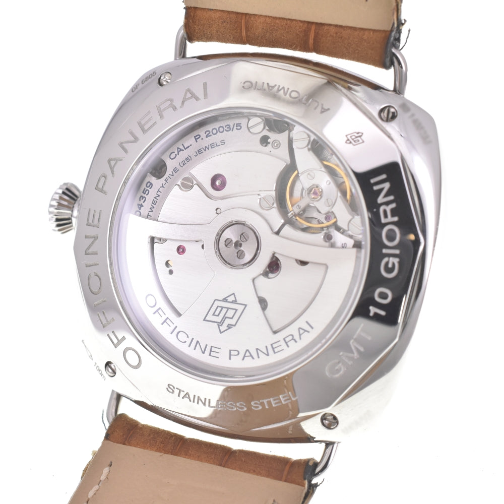 with paper PANERAI Radiomir 10 Days GMT PAM00323 black Dial Automatic Men's
 Watch L#142893