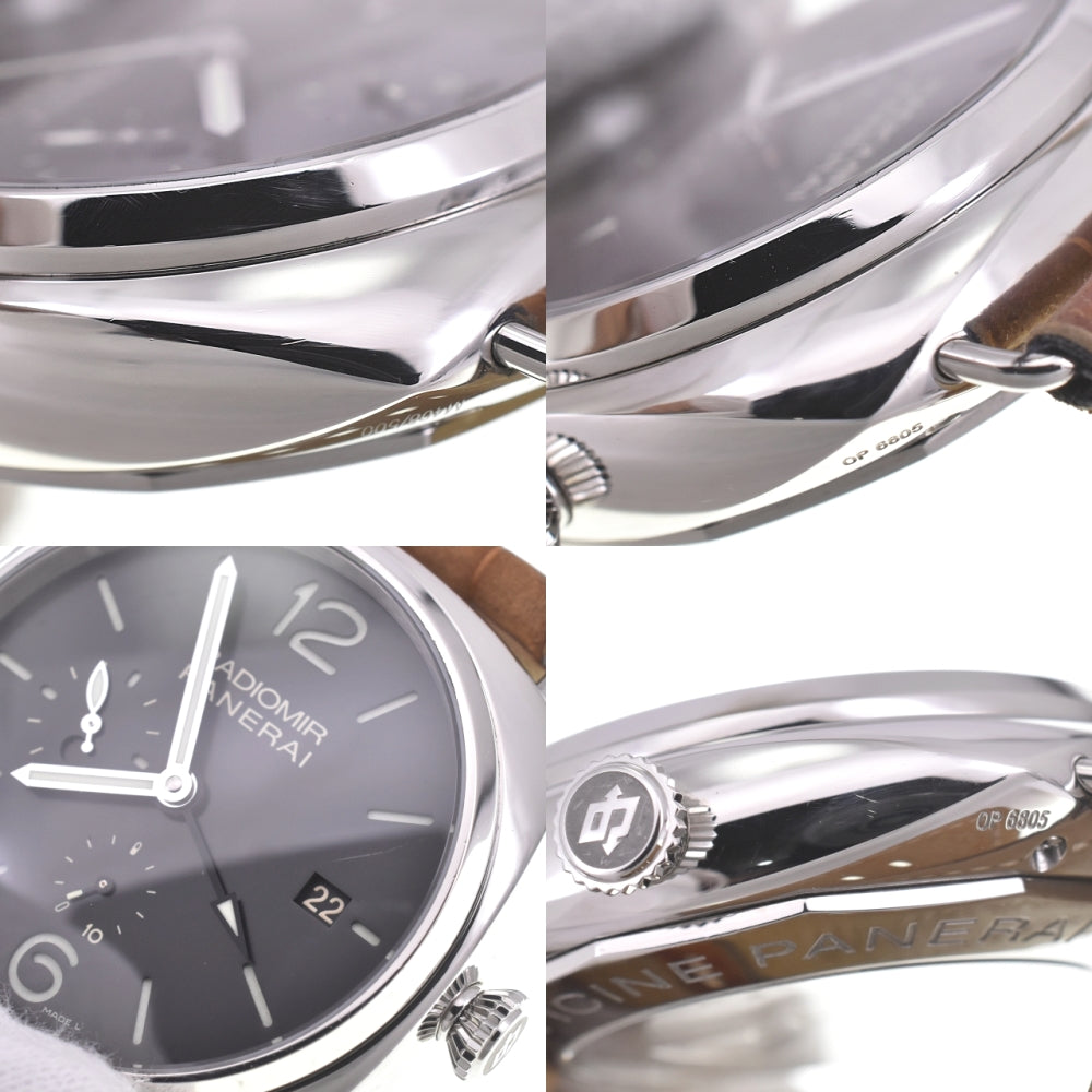 with paper PANERAI Radiomir 10 Days GMT PAM00323 black Dial Automatic Men's
 Watch L#142893