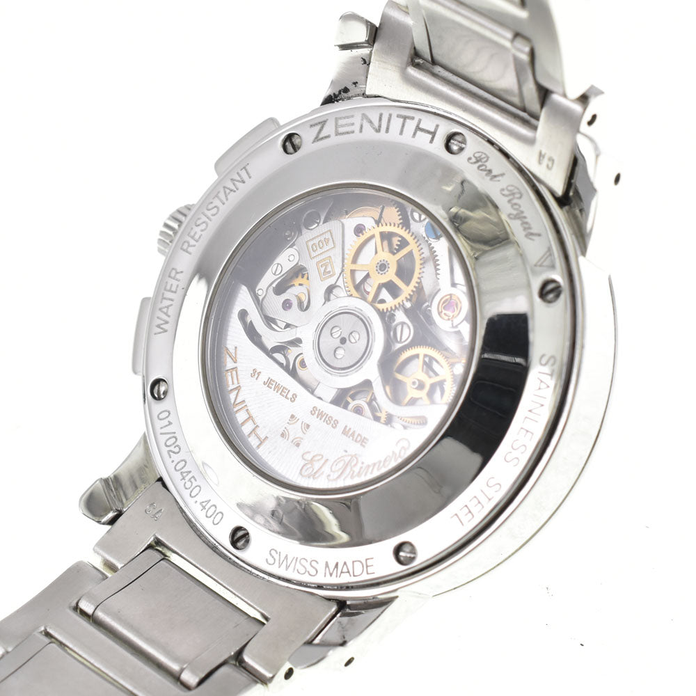 ZENITH elite port royale 01/02.0450.400 Chronograph Date black Dial Automatic Men's
 Watch O#142895