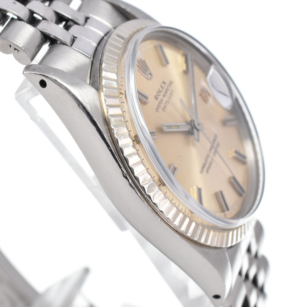 ROLEX DATEJUST 1601 vintage Cal.1570 Wide Boy Silver Dial Automatic Men's
 Watch K#142896