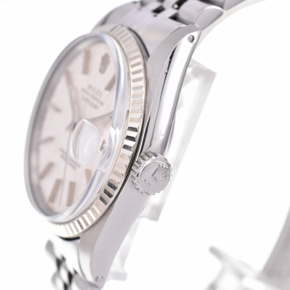 ROLEX Oyster Perpetual DATEJUST 16014 WG bezel Cal.3035 Silver Dial Automatic Men's
 Watch M#142900