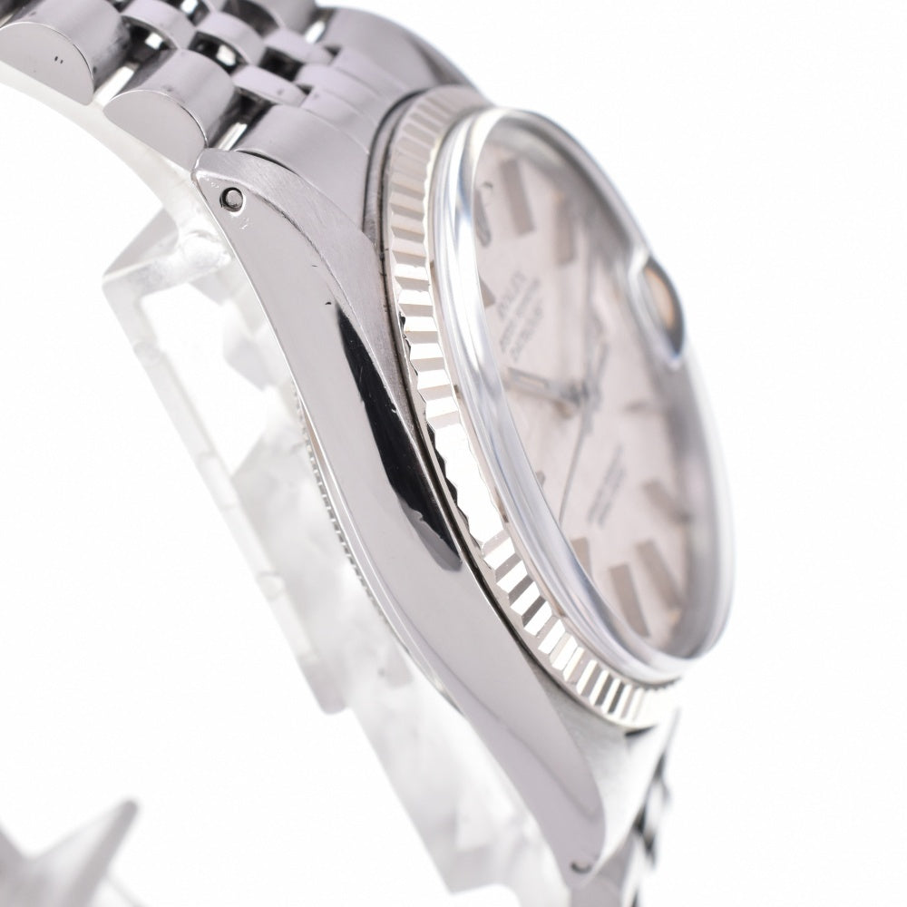 ROLEX Oyster Perpetual DATEJUST 16014 WG bezel Cal.3035 Silver Dial Automatic Men's
 Watch M#142900