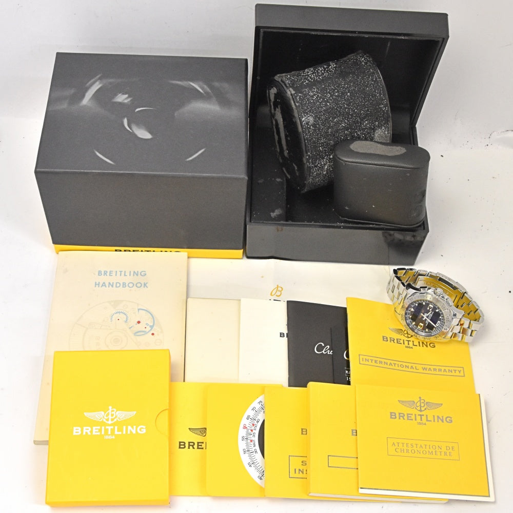 with paper BREITLING Air wolf A78363 Analog / digital gray Dial Quartz Men's
 Watch L#142909