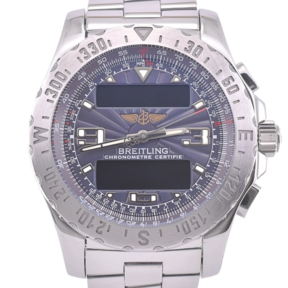 with paper BREITLING Air wolf A78363 Analog / digital gray Dial Quartz Men's
 Watch L#142909