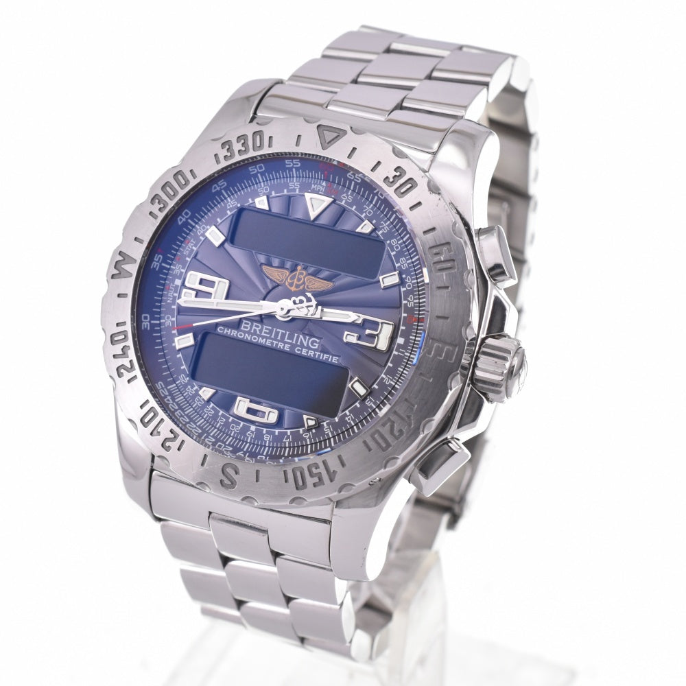 with paper BREITLING Air wolf A78363 Analog / digital gray Dial Quartz Men's
 Watch L#142909