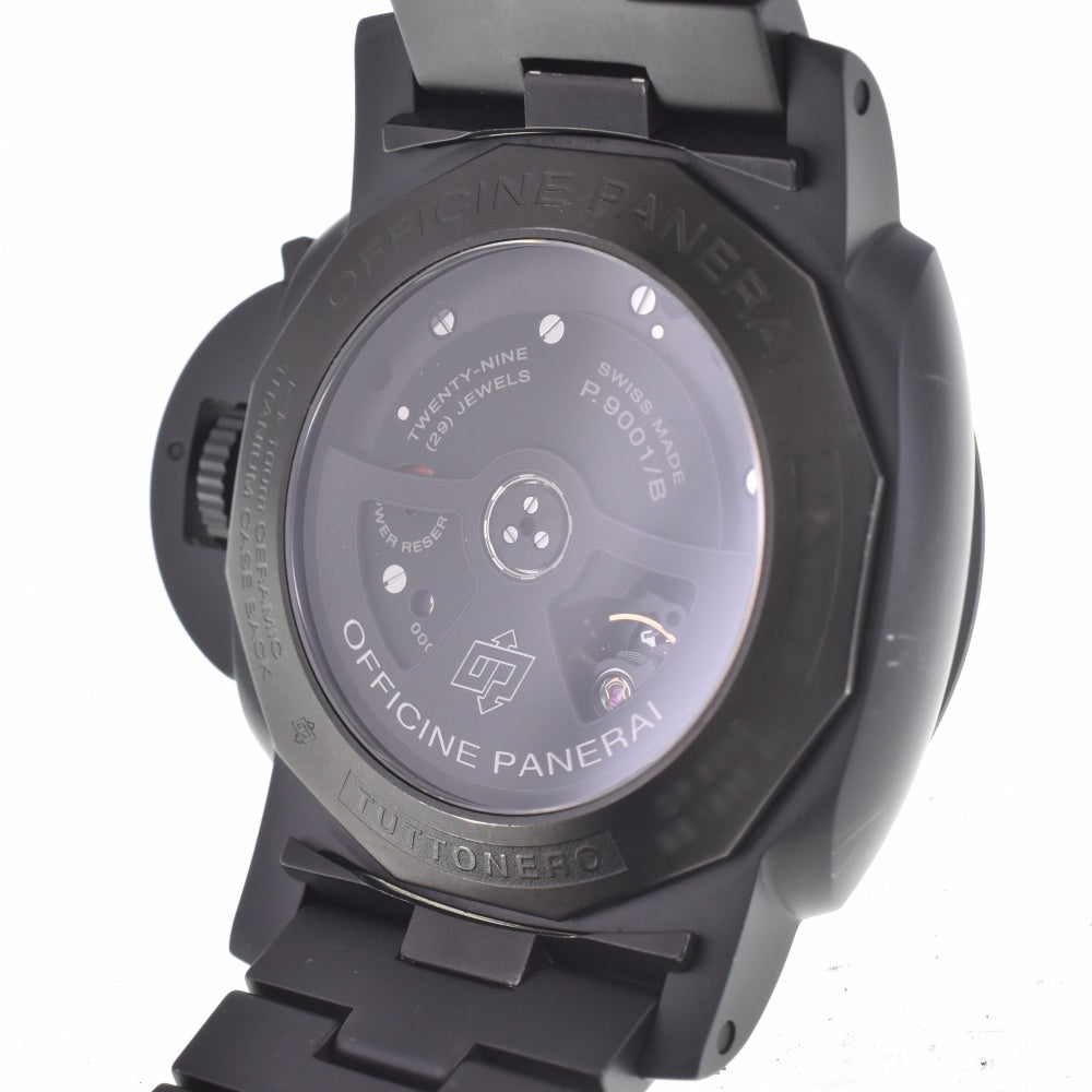 PANERAI Luminor 1950 3DAYS GMT Tuttonero PAM00438 Ceramic Small Second Date black Dial Automatic Men's
 Watch K#142916