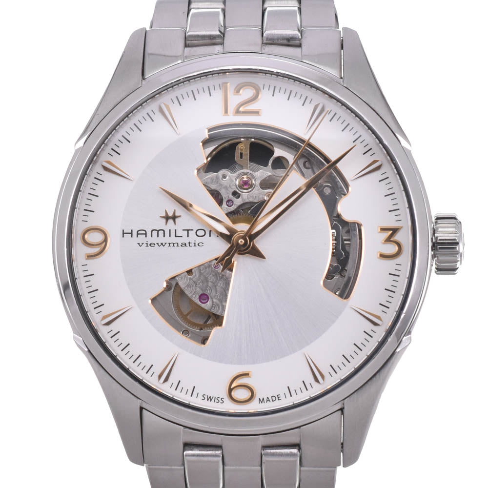 HAMILTON Jazzmaster Beaumatic Open Heart H327050 Silver Dial Automatic Men's
 Watch M#142917