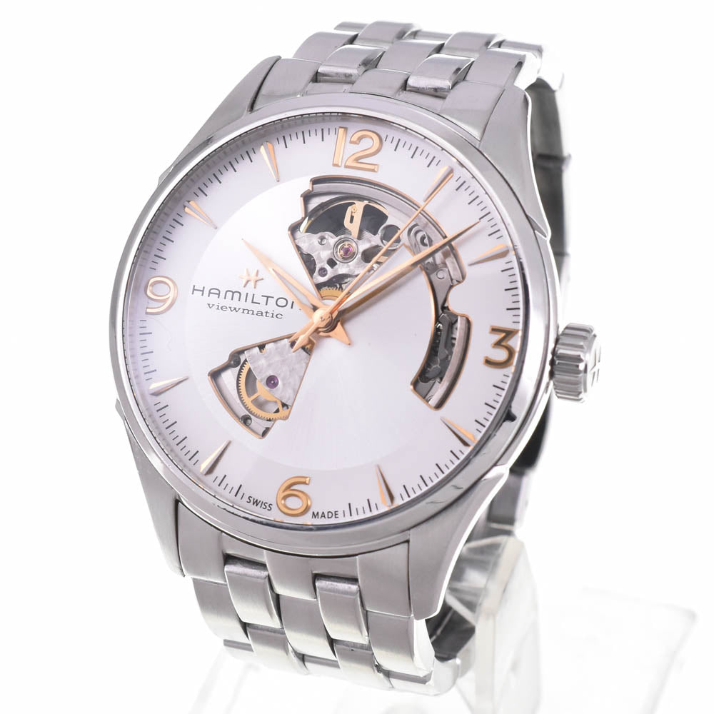 HAMILTON Jazzmaster Beaumatic Open Heart H327050 Silver Dial Automatic Men's
 Watch M#142917