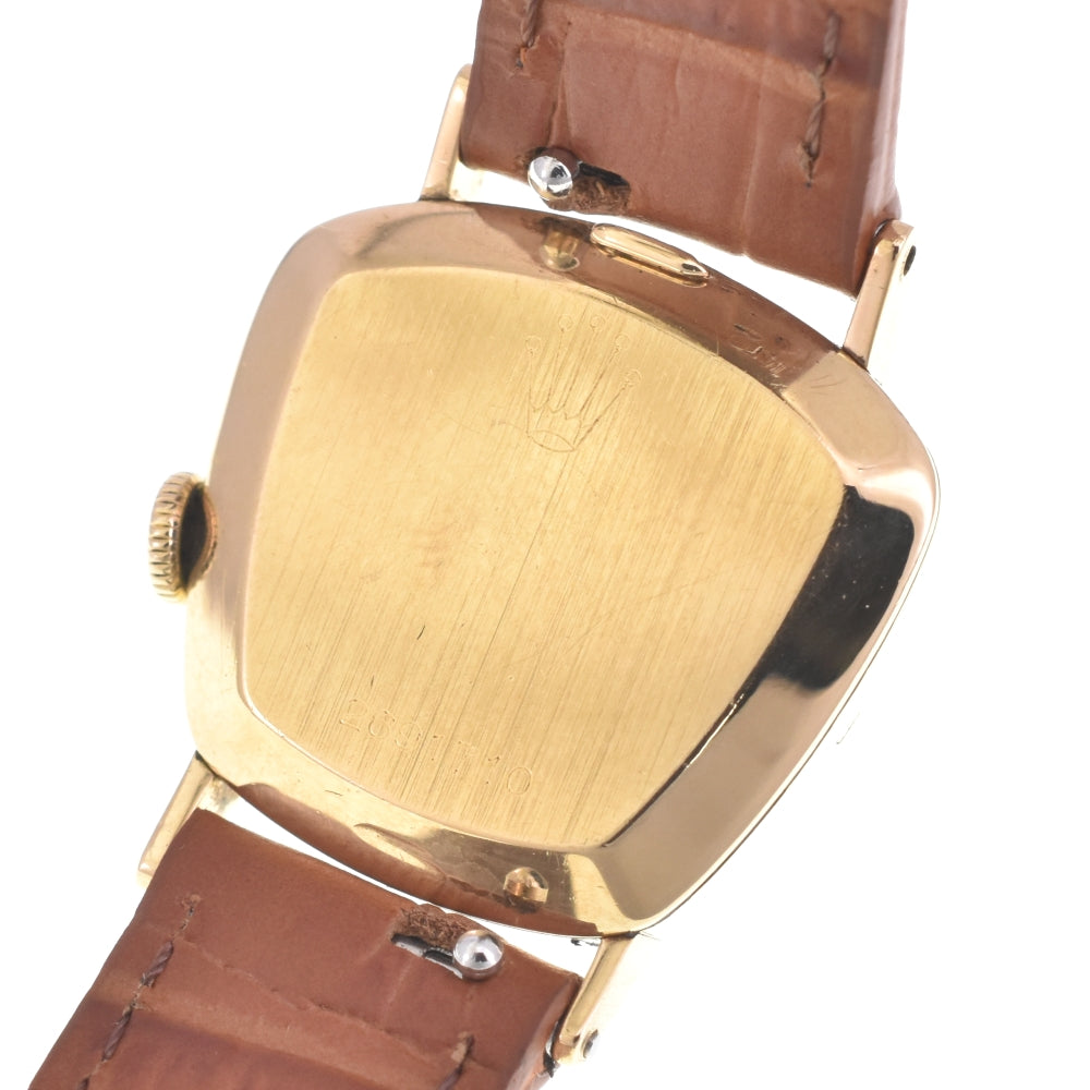 ROLEX Precision K18YG / Leather Cal.1400 gold Dial Hand Winding Ladies
 Watch M#142930