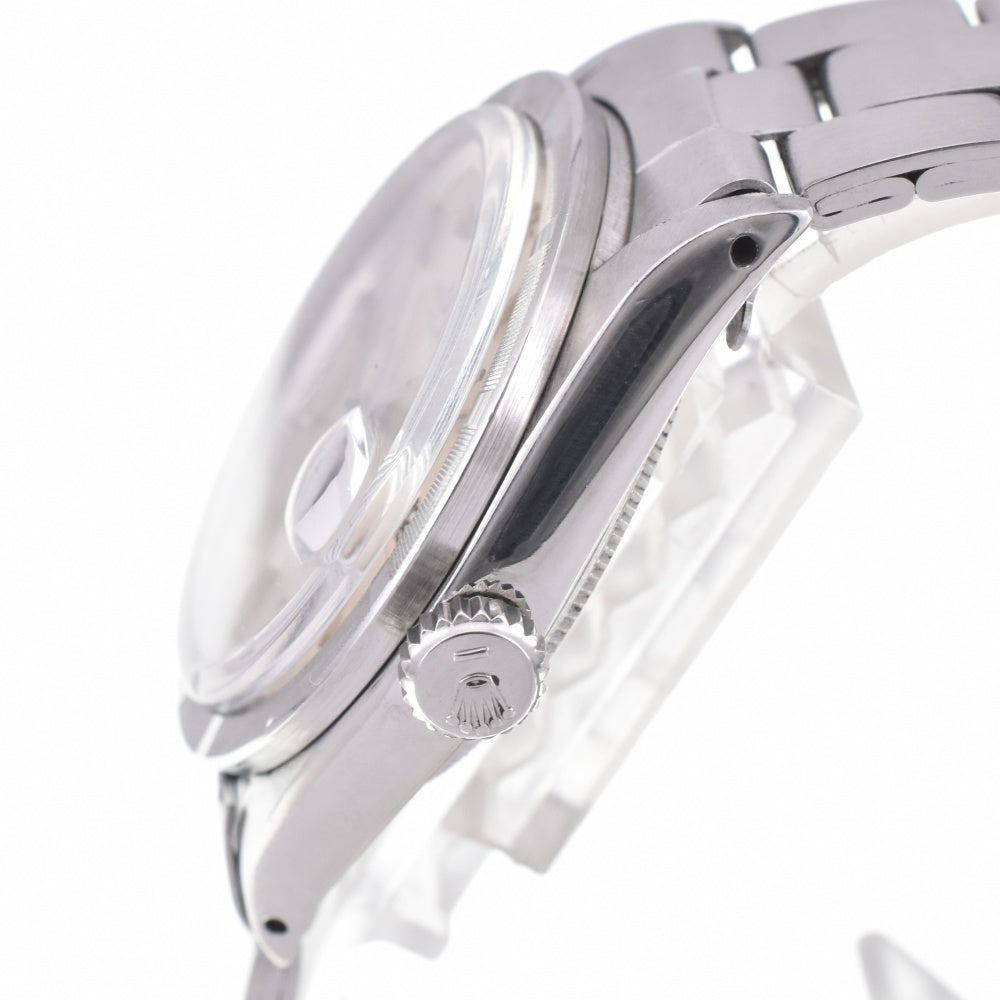 ROLEX Oyster perpetual date 1501 vintage Finely Engine Turned Bezel Silver Dial Automatic Men's
 Watch K#142490