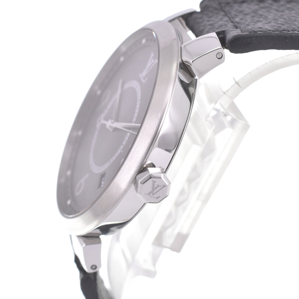 LOUIS VUITTON Tambour Slim Eclipse Q1DM0 Date Metallic gray Dial Quartz Men's
 Watch K#142931