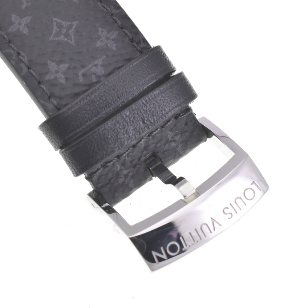 LOUIS VUITTON Tambour Slim Eclipse Q1DM0 Date Metallic gray Dial Quartz Men's
 Watch K#142931