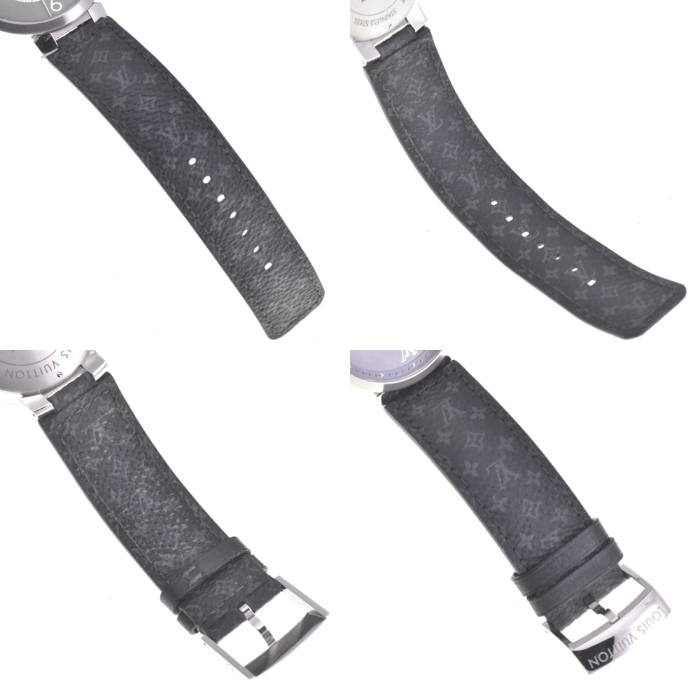 LOUIS VUITTON Tambour Slim Eclipse Q1DM0 Date Metallic gray Dial Quartz Men's
 Watch K#142931