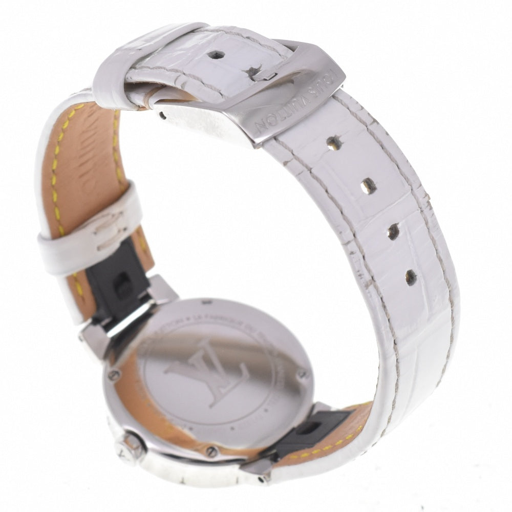 LOUIS VUITTON Tambour Moon Divine PM QA017 Diamond / white shell Dial Quartz Ladies
 Watch L#142933