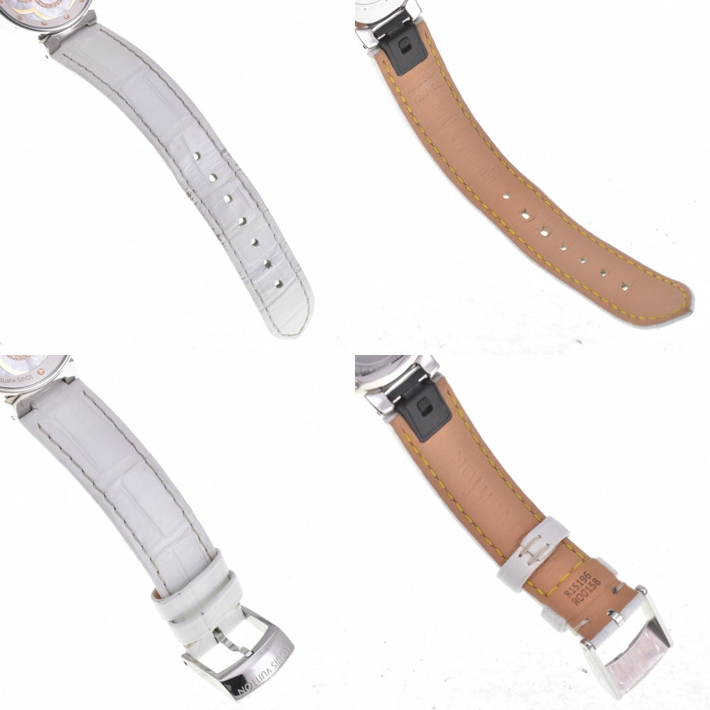 LOUIS VUITTON Tambour Moon Divine PM QA017 Diamond / white shell Dial Quartz Ladies
 Watch L#142933