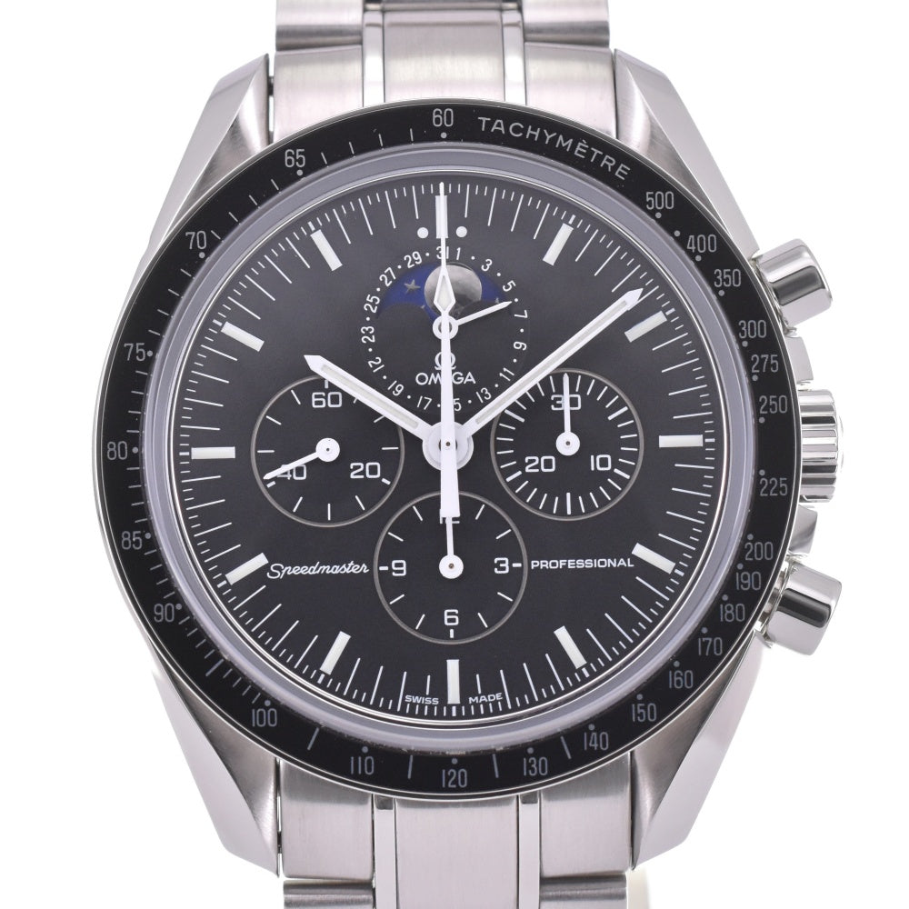 with paper OMEGA speedmaster moon phase 3576.50 Chronograph black Dial Hand Winding Men's
 Watch K#142936