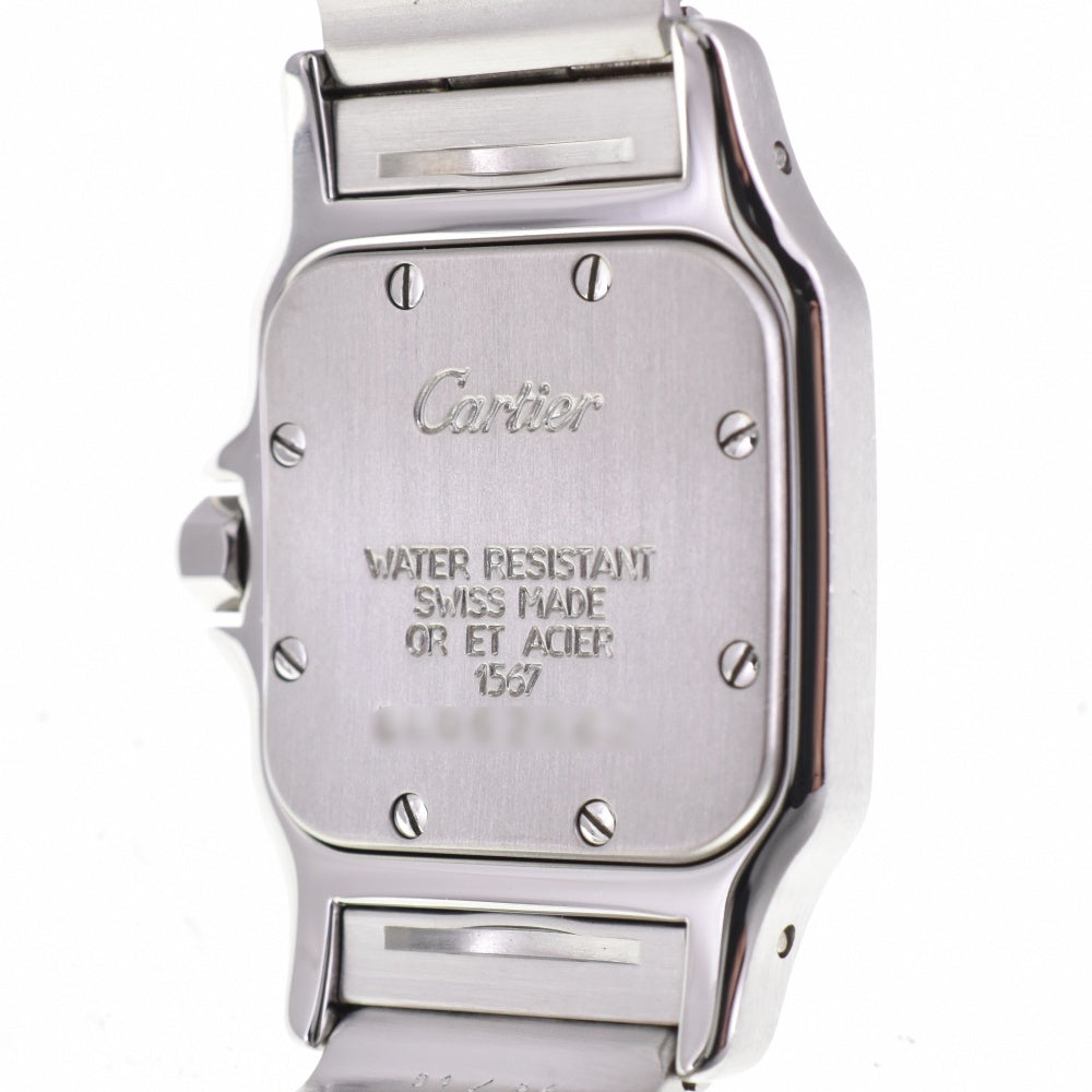 CARTIER Santosgalbe SM W20012C4 Stainless Steel/K18YG Ivory Dial Quartz Ladies
 Watch N#142937