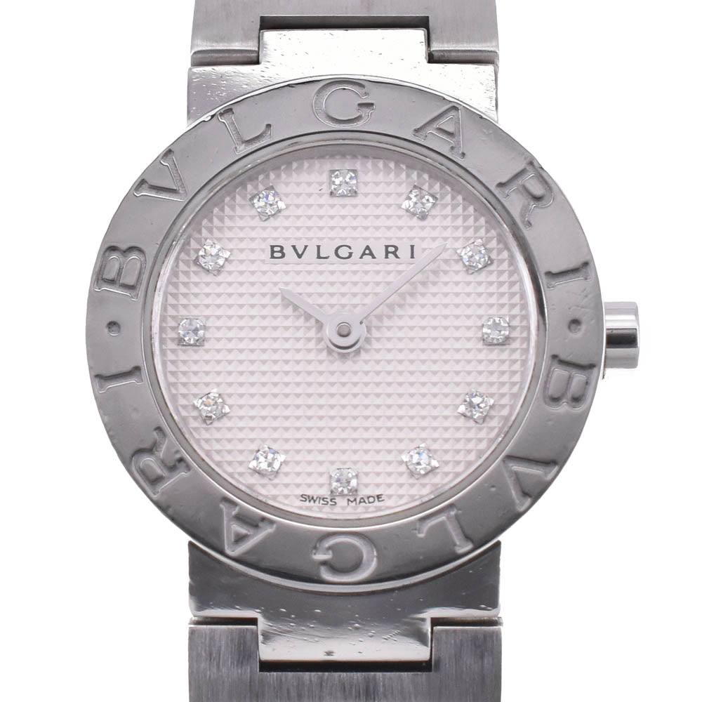 BVLGARI Bvlgari Bvlgari BB23SS 12P diamond Silver Dial Quartz Ladies
 Watch M#142949
