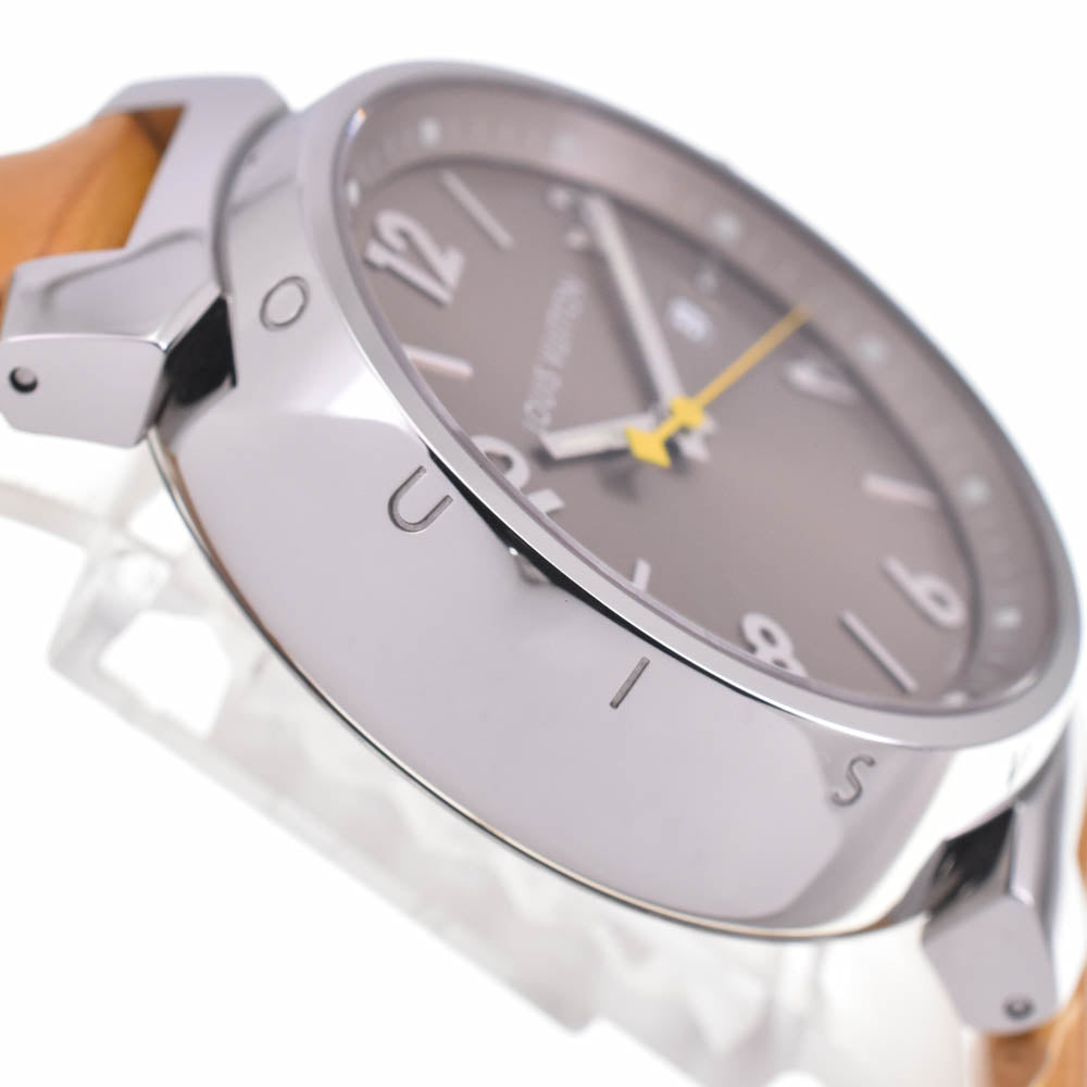 LOUIS VUITTON Tambour Q1112 Date Brown Dial Quartz Men's
 Watch L#142952
