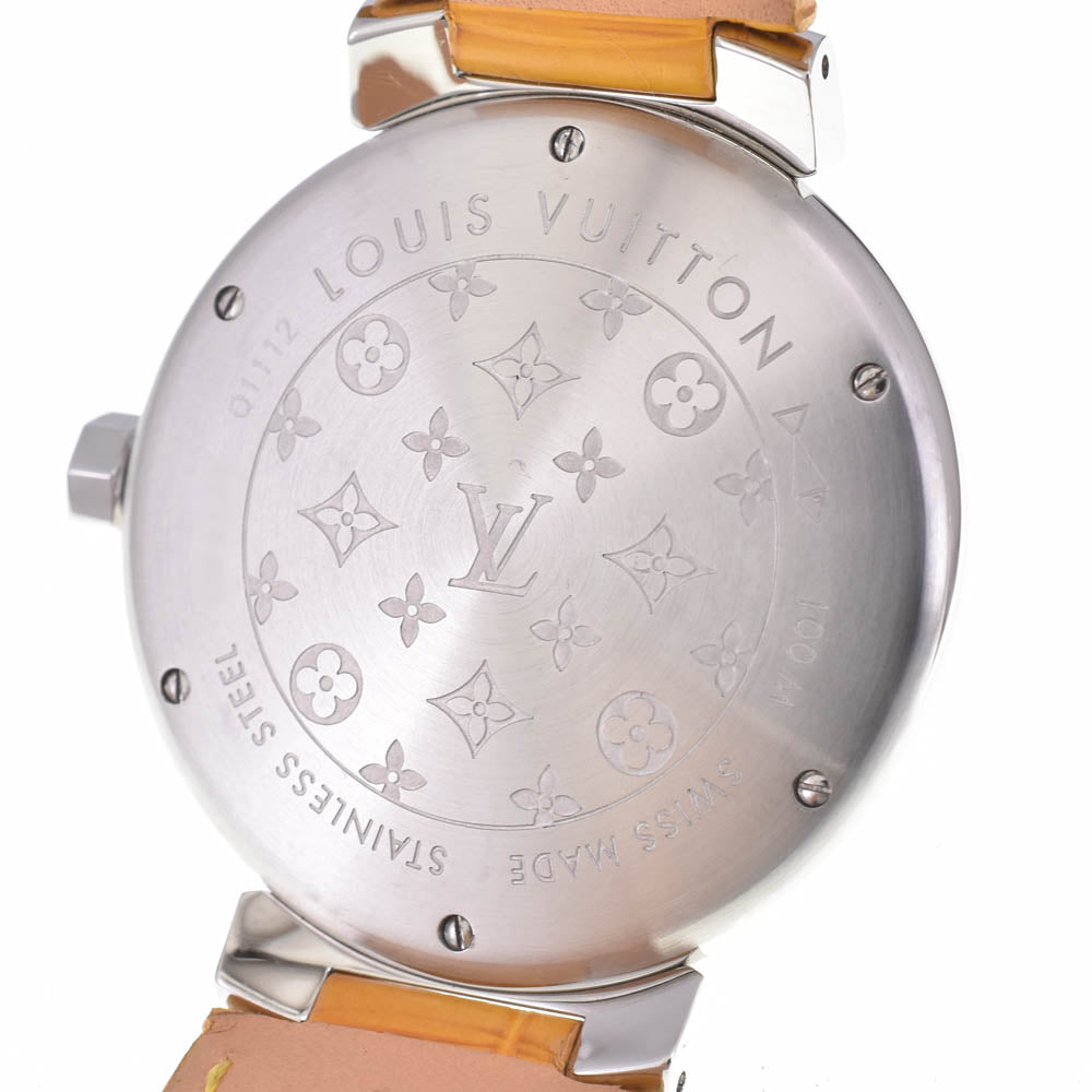 LOUIS VUITTON Tambour Q1112 Date Brown Dial Quartz Men's
 Watch L#142952