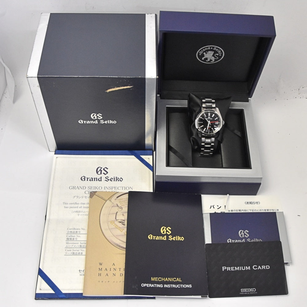 SEIKO Grand Seiko SBGJ203/9S86-00A0 Mechanical Hi-Beat 36000 GMT black Dial Automatic Men's
 Watch L#142955