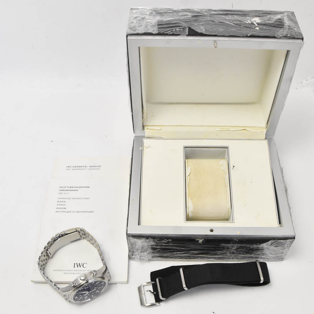 IWC SCHAFFHAUSEN Pilot watch IW371704 Chronograph day date black Dial Automatic Men's
 Watch M#142956