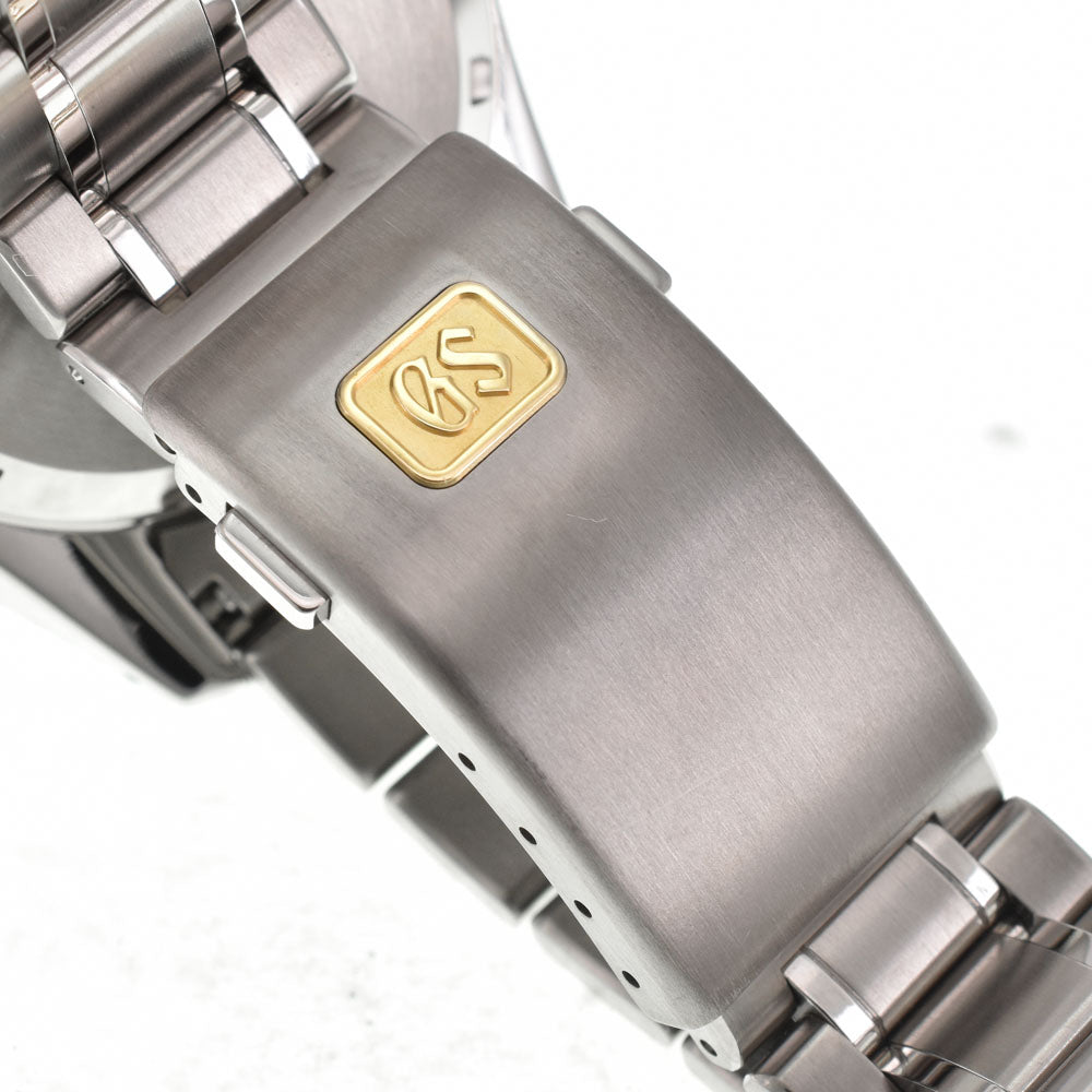 with paper SEIKO Grand Seiko GMT SBGE215 Power reserve date black Dial Spring drive Men's
 Watch R#142959