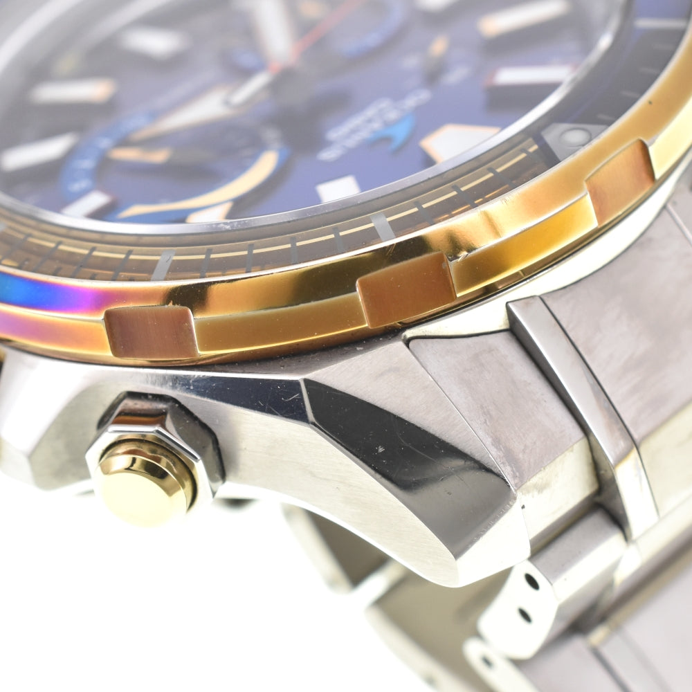 CASIO Oceanus Cacharo OCW-P2000D-2AJF Titanium Authentic Divers Navy Dial Radio Sync Solar Men's
 Watch O#142964