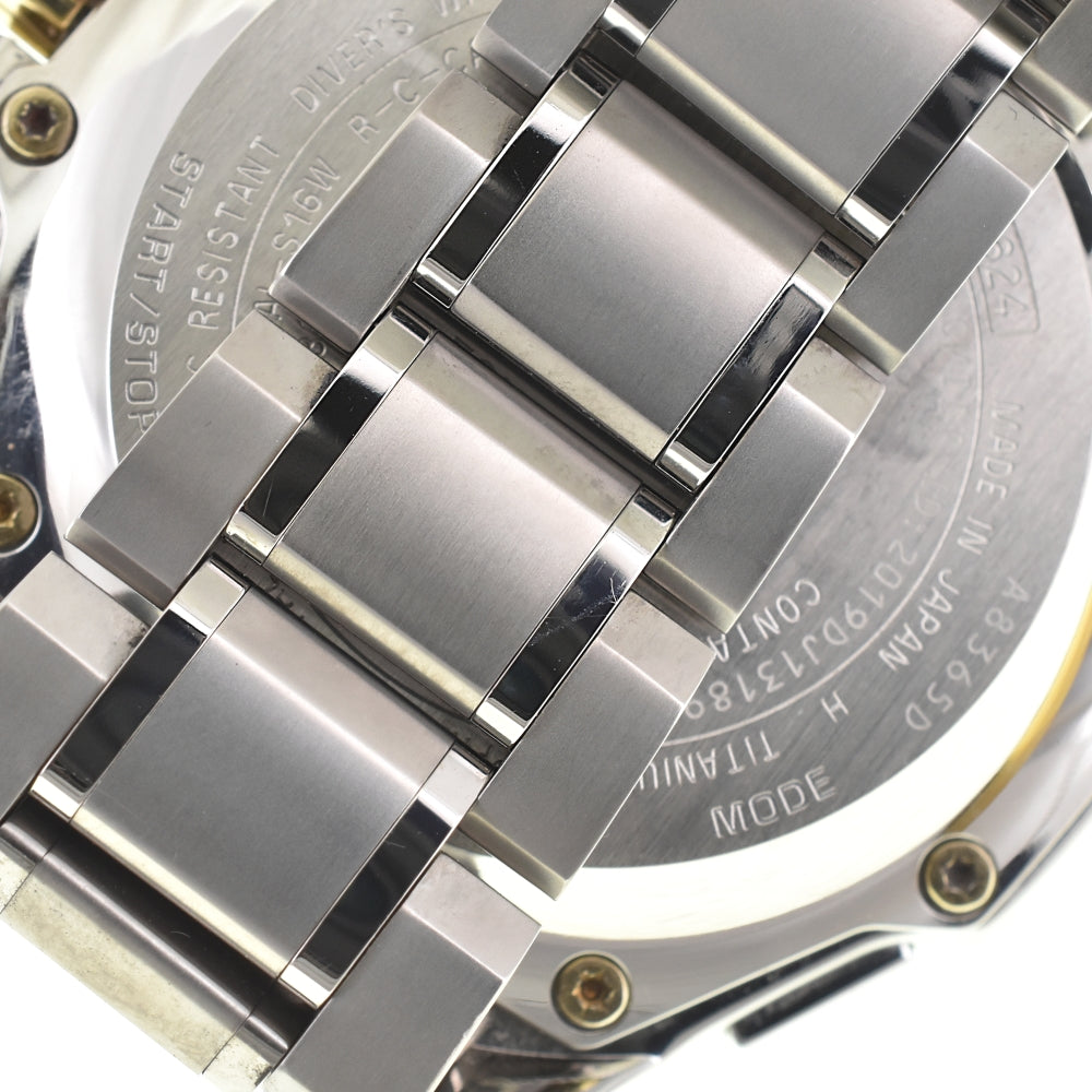 CASIO Oceanus Cacharo OCW-P2000D-2AJF Titanium Authentic Divers Navy Dial Radio Sync Solar Men's
 Watch O#142964