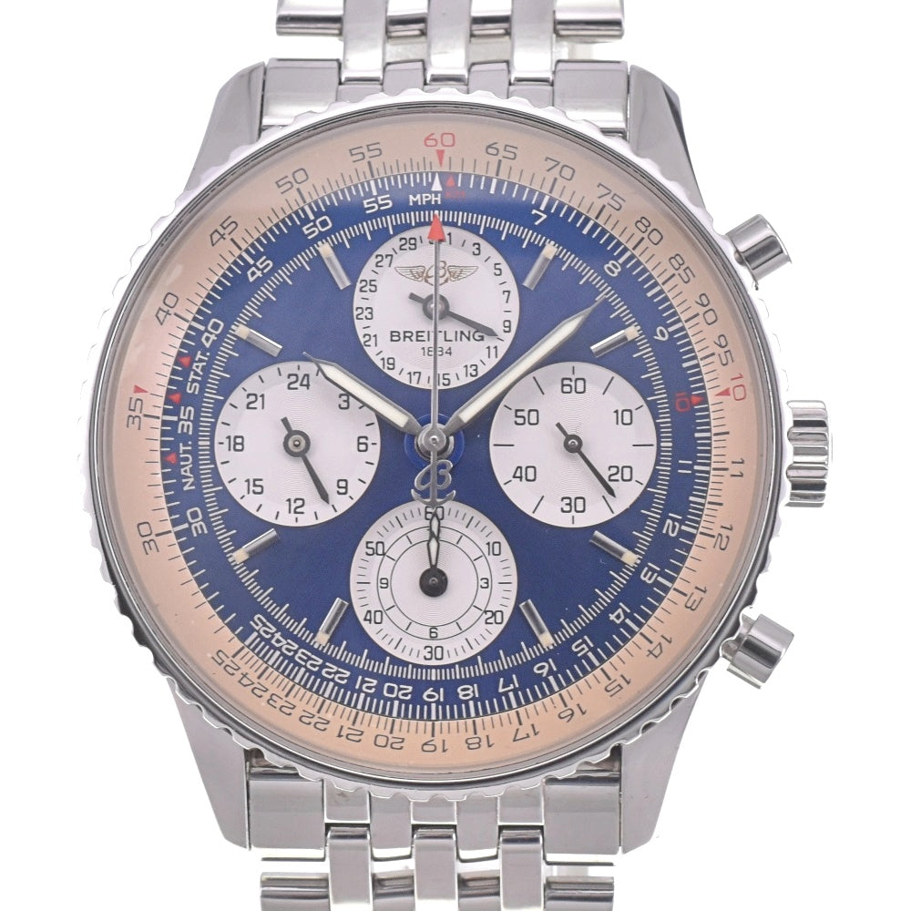 with paper BREITLING Navitimer Twin Sixty II A39022 Chronograph Blue / Silver Dial Automatic Men's
 Watch L#142965