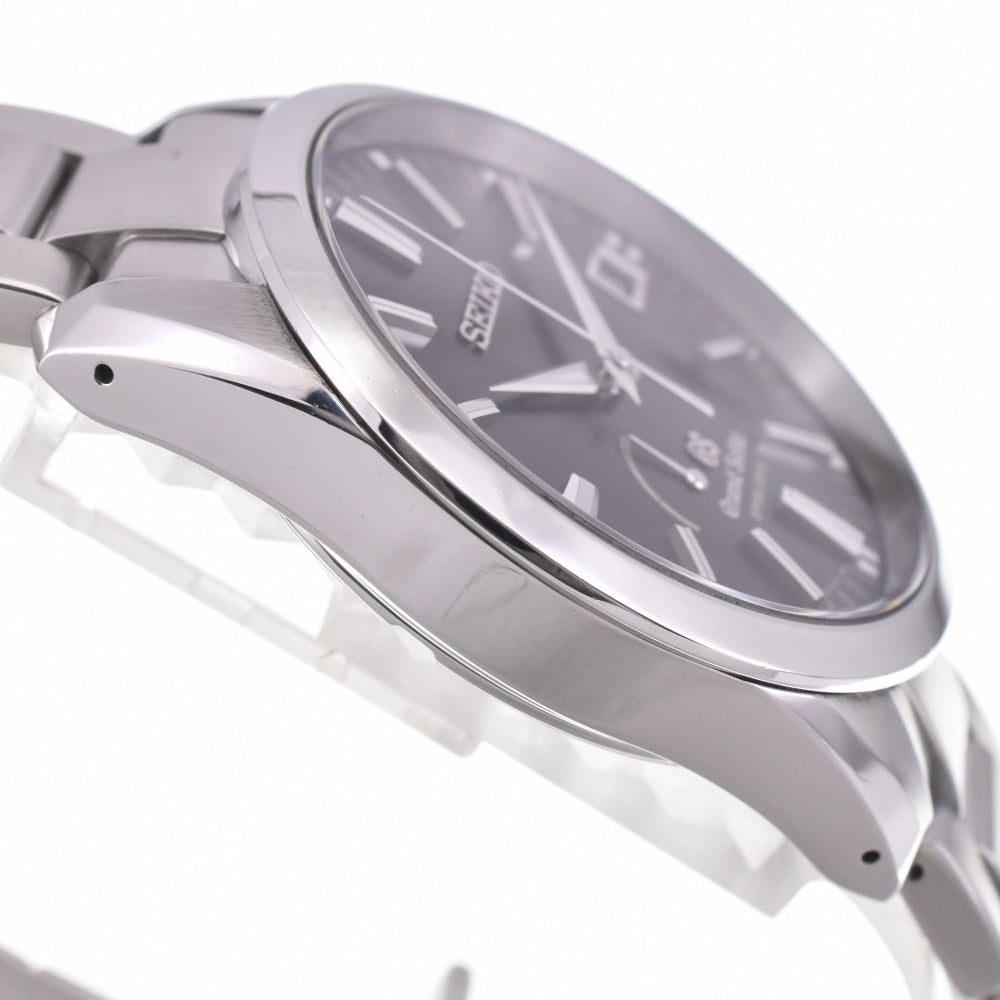 with paper SEIKO Grand Seiko SBGA101/9R65-0BM0 Power reserve date black Dial Spring drive Men's
 Watch L#142968