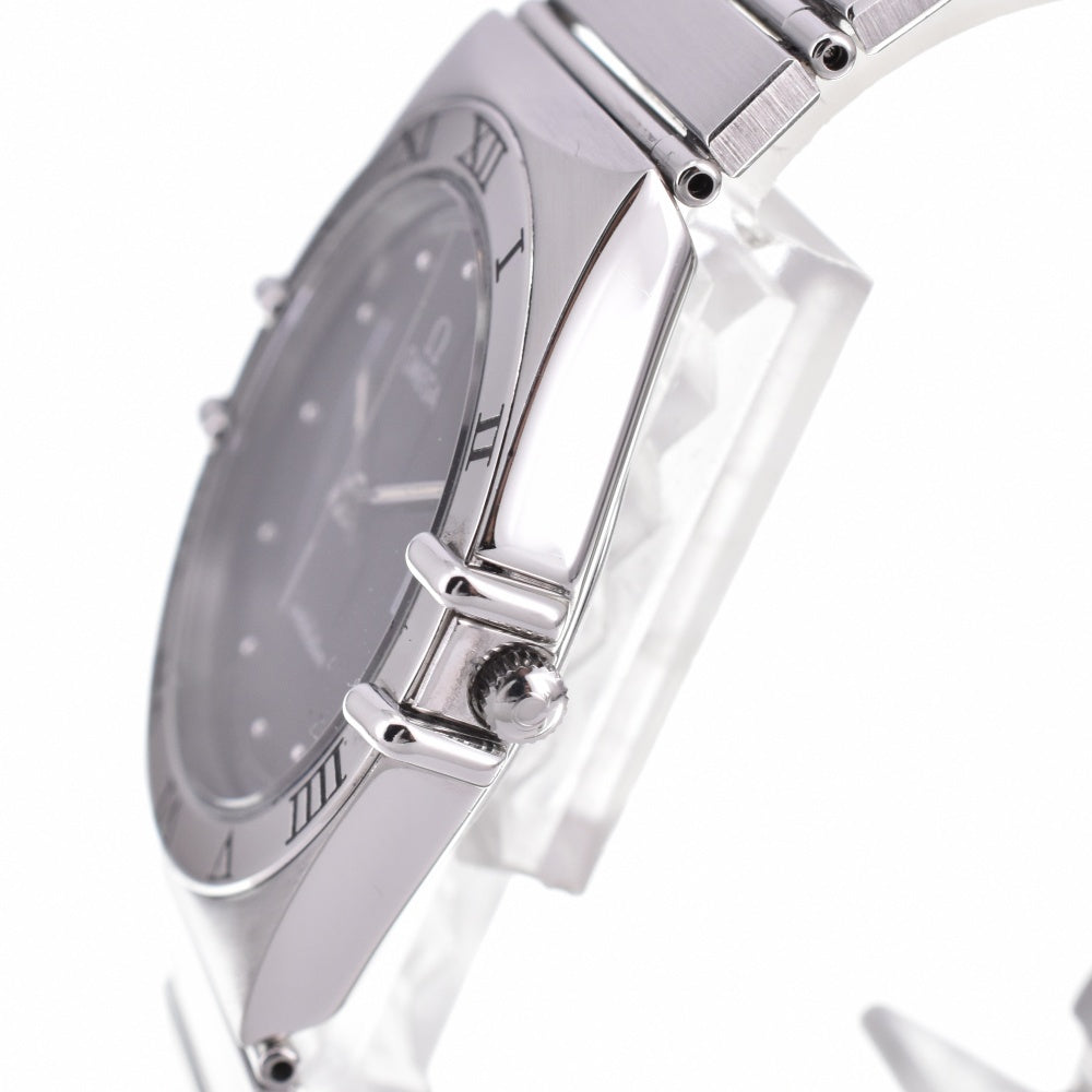 OMEGA Constellation date flat bezel black Dial Quartz Men's
 Watch N#142971